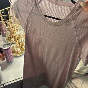 lululemon athletica Light Pink Short Sleeve Top
